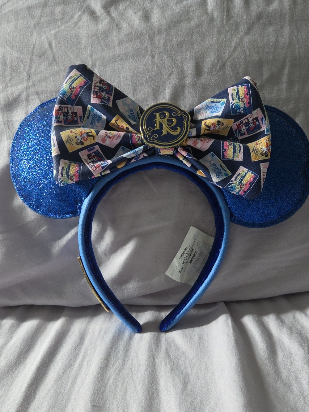 Riviera Resort Loungefly Ears Headband with Patterned Bow